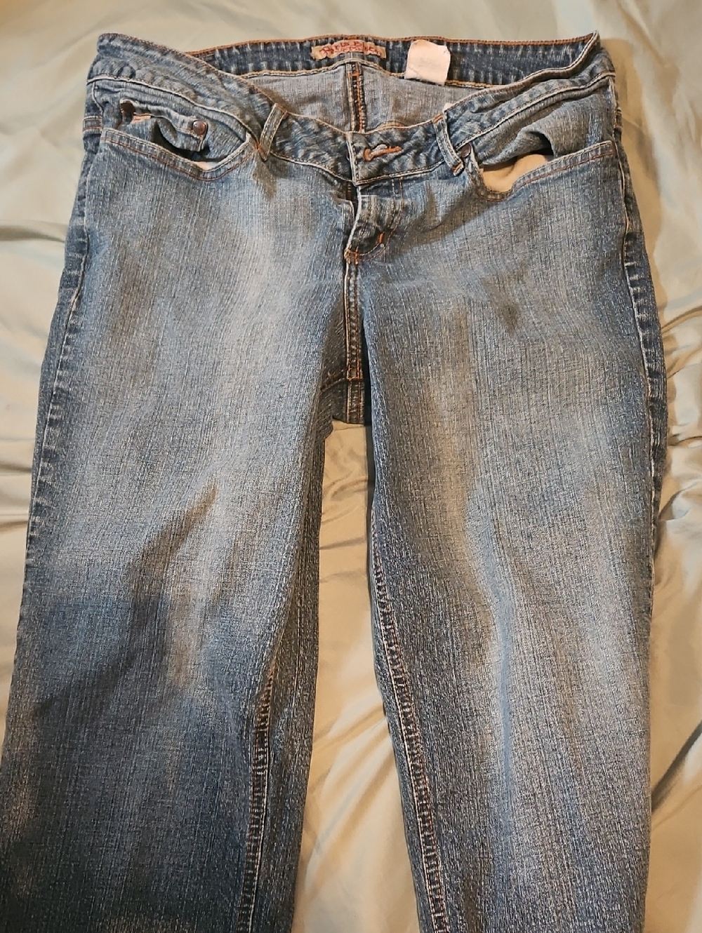 Paris Blues Light Wash Straight Leg Jeans